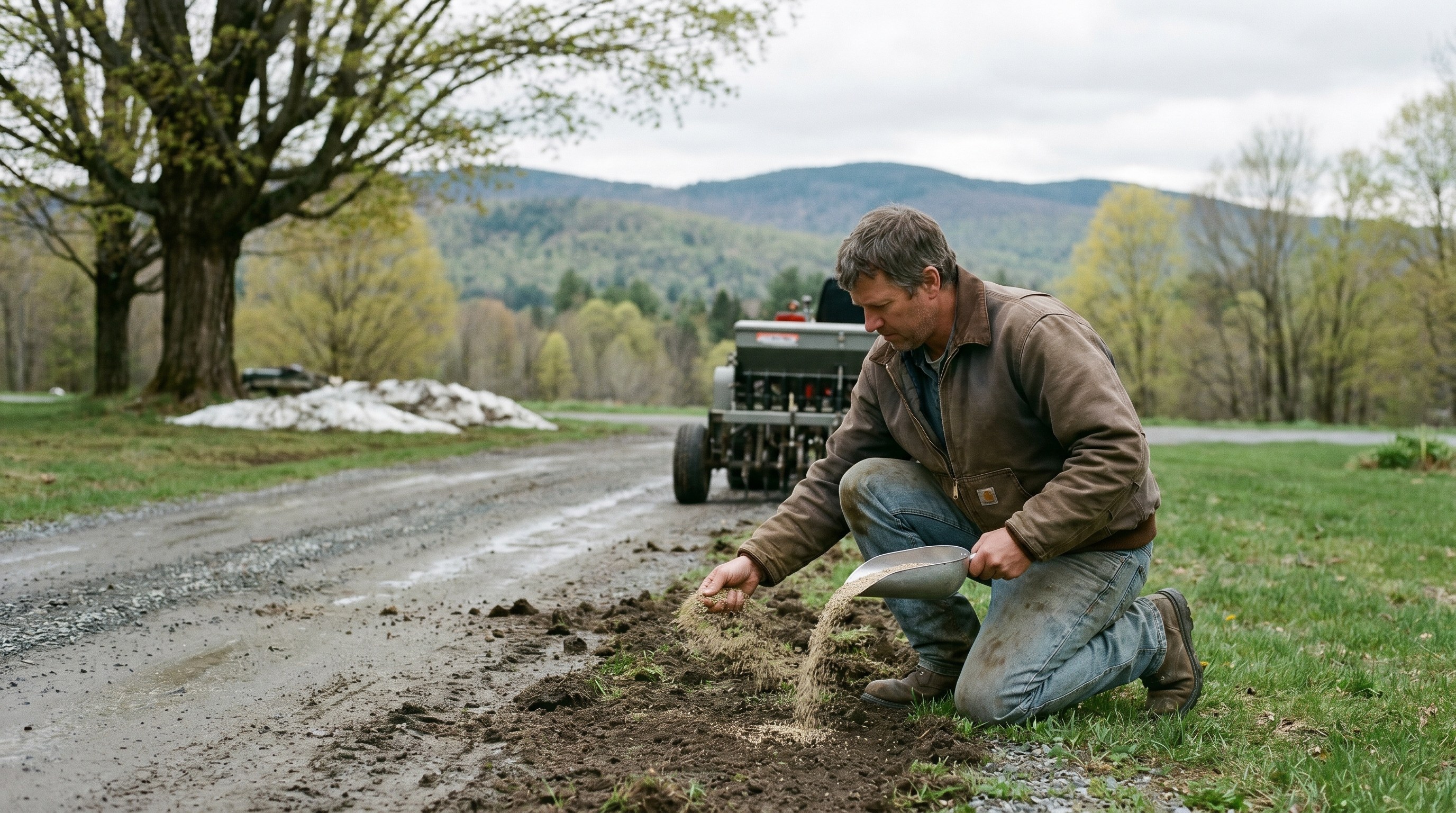 Lawn Reseeding and Snowplow Damage Repair on Vermont Properties: The Mid-May Window